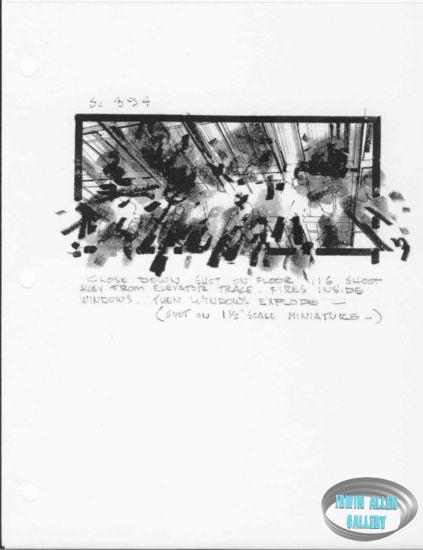 Scene 394 - Floor 116 windows explode