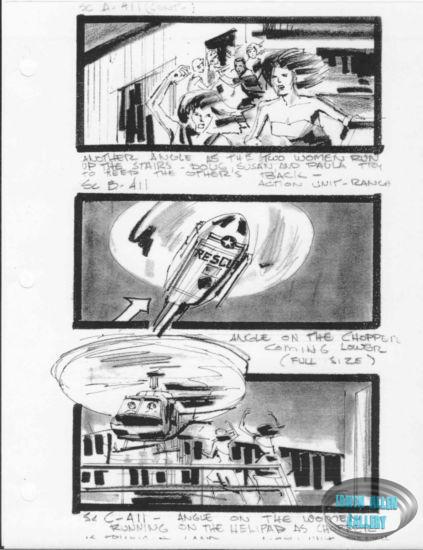 Scene 411 - Two women rush to helipad