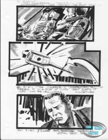 Scene 411 - Chopper caught in gust of wind
