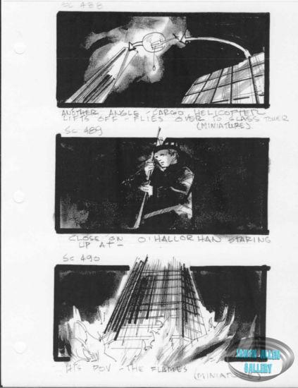 Scenes 488 to 490 - O'Hallorhan holds onto cable