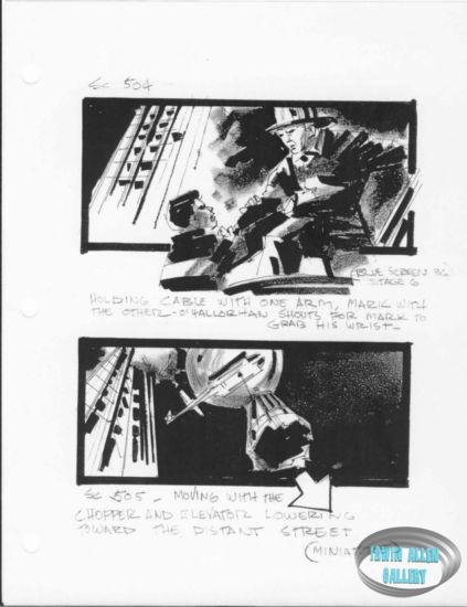 Scenes 504 to 505 - Chopper lowering elevator