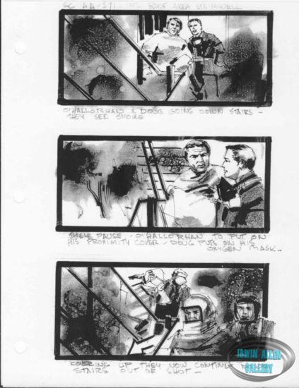 Scene 571 - Smoke in stairwell
