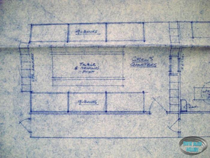 Lower Deck set layout blueprint, sheet 1 of 2
