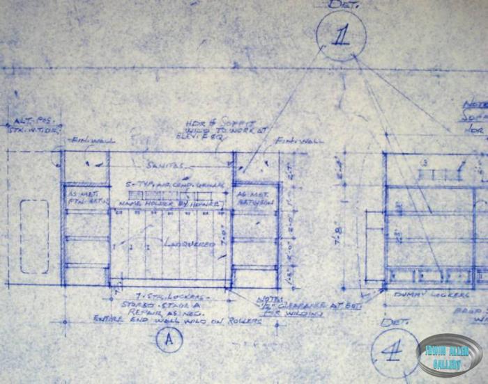 Lower Deck set layout blueprint, sheet 2 of 2
