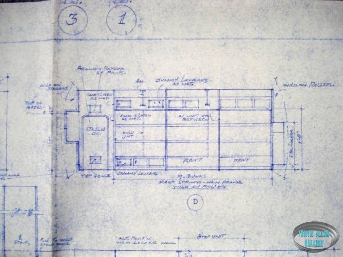 Lower Deck set layout blueprint, sheet 2 of 2