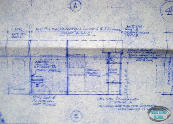 Lower Deck set layout blueprint, sheet 2 of 2