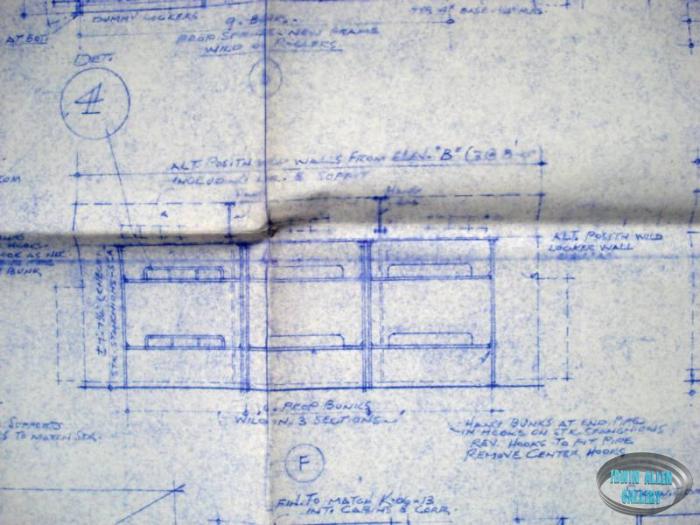 Lower Deck set layout blueprint, sheet 2 of 2