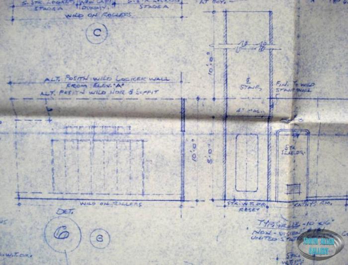 Lower Deck set layout blueprint, sheet 2 of 2
