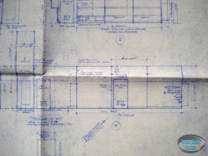 Lower Deck set layout blueprint, sheet 2 of 2