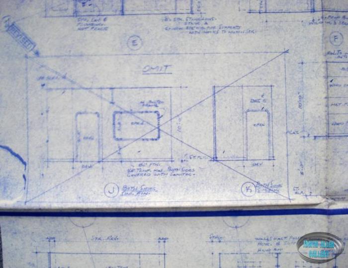 Lower Deck set layout blueprint, sheet 2 of 2