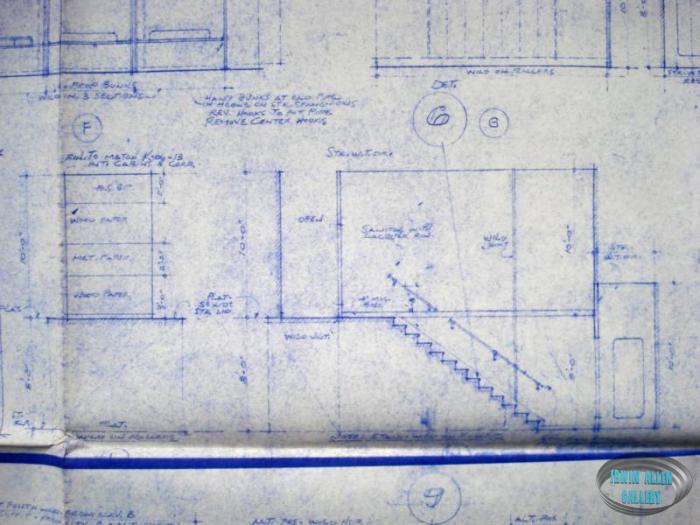 Lower Deck set layout blueprint, sheet 2 of 2