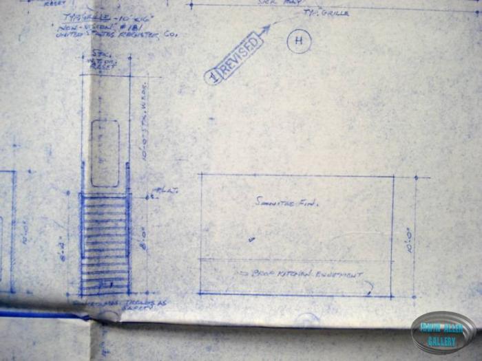 Lower Deck set layout blueprint, sheet 2 of 2
