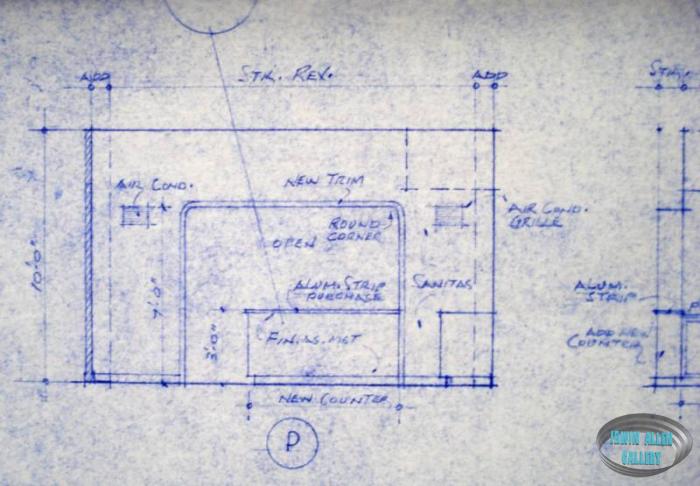 Lower Deck set layout blueprint, sheet 2 of 2