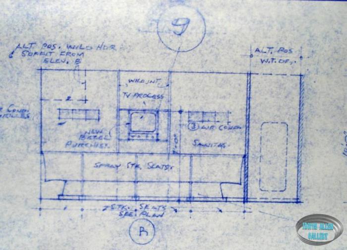 Lower Deck set layout blueprint, sheet 2 of 2