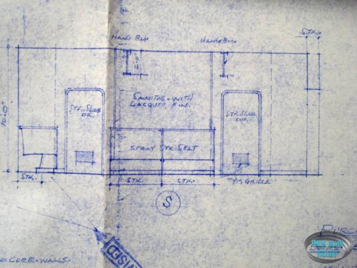 Lower Deck set layout blueprint, sheet 2 of 2