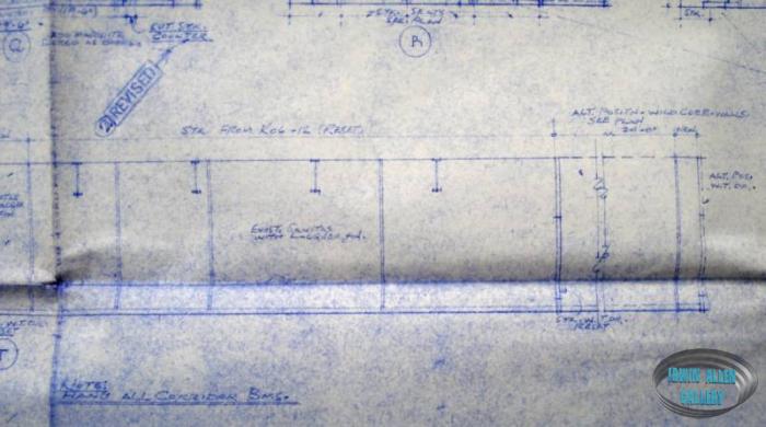 Lower Deck set layout blueprint, sheet 2 of 2