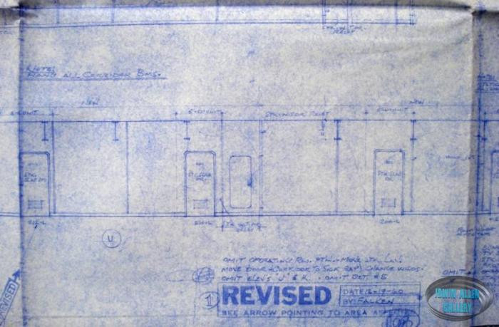 Lower Deck set layout blueprint, sheet 2 of 2