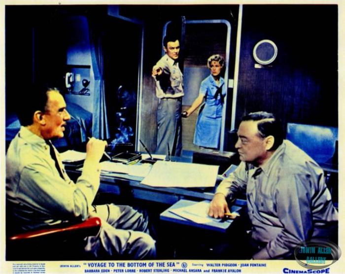 Walter Pidgeon, Robert Sterling, Barbara Eden, Peter Lorre
