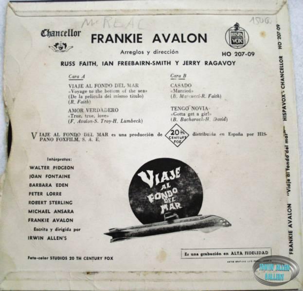 Spanish Chancellor 45rpm Record Back