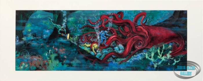 Concept Art of Giant Squid Battle