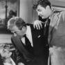 Faith Domergue, Claude Rains and Robert Mitchum