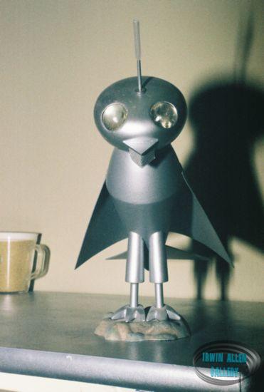 Replica of Nik the Robot Parrot