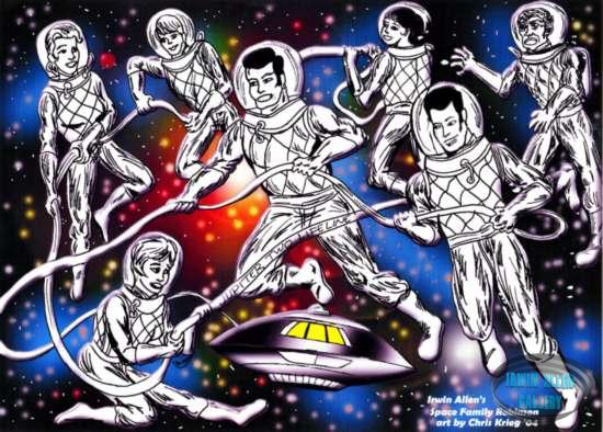 Lost in Space Family Art by Christopher Krieg