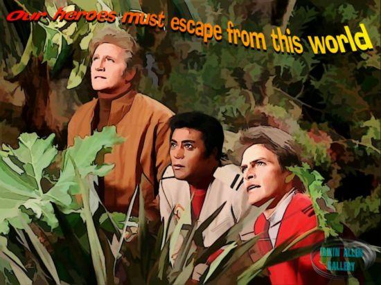 Our heroes must escape from this world