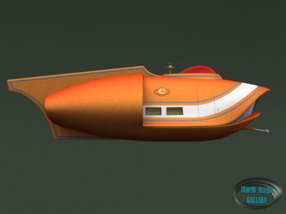 Starboard Side of 3D Model of the Spindrift