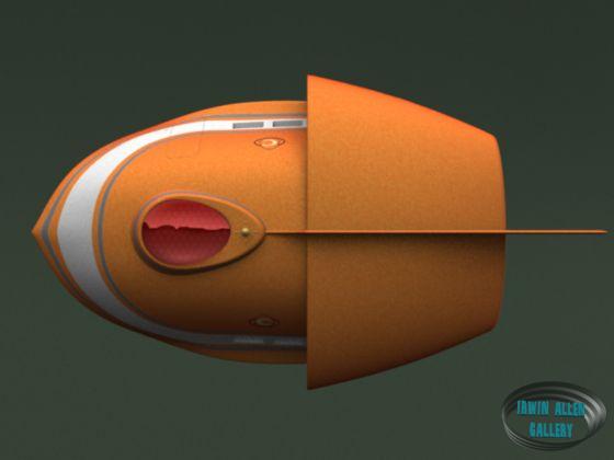 Top of 3D Model of the Spindrift