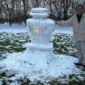 Kelvin Hendry with the Snow Robot built in February 2009