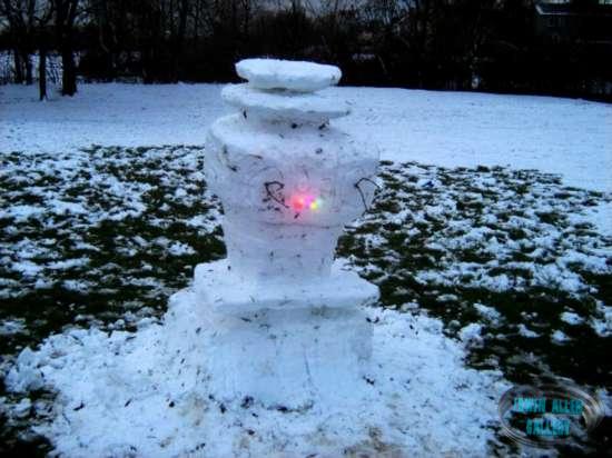 Snow Robot built by Kelvin Hendry in February 2009