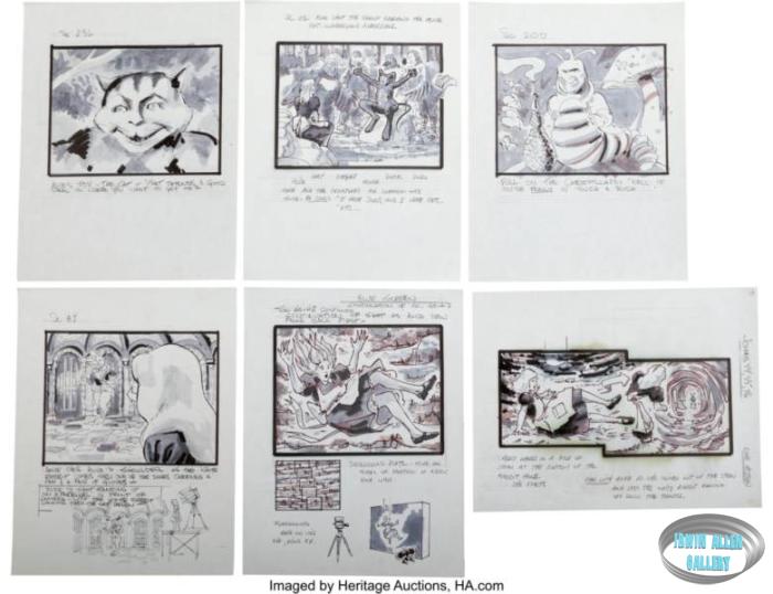 Alice in Wonderland Storyboards