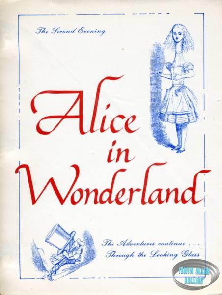 Alice in Wonderland Second Evening Script Cover