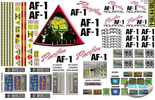 Aquafoil Decal Set for Moebius 1/32 Flying Sub
