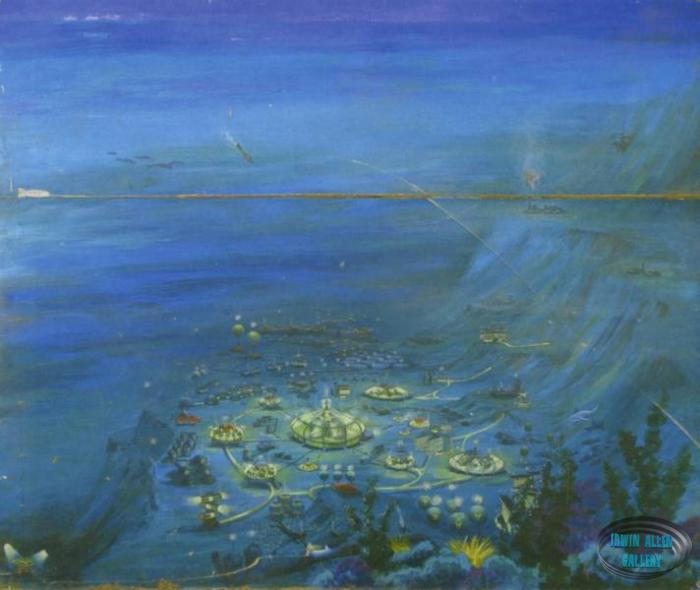 City Beneath the Sea Matte Painting