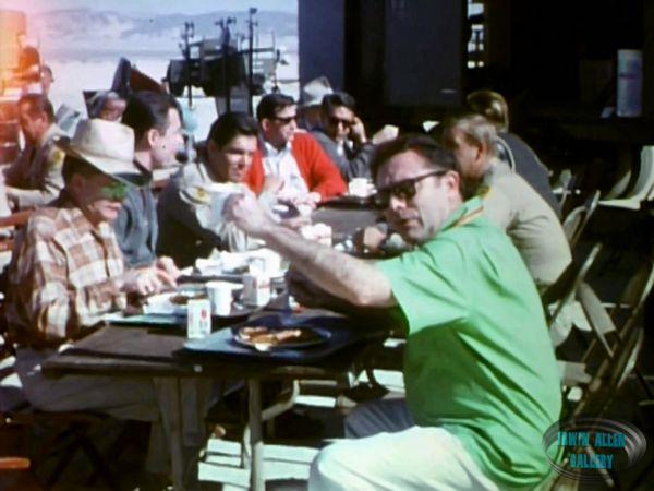 Irwin Allen having lunch
