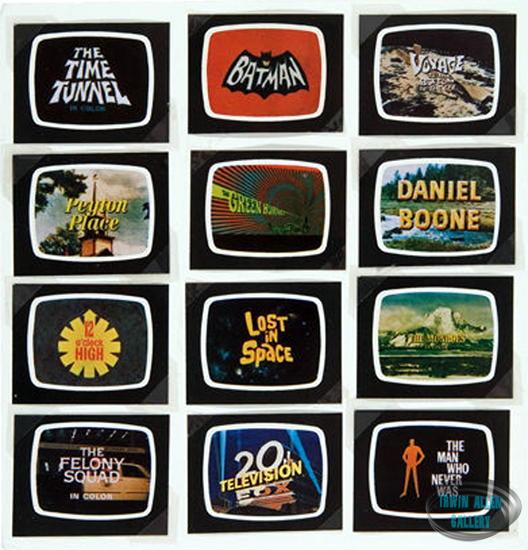Set of 20th Century Fox 1967 Publicity Stickers