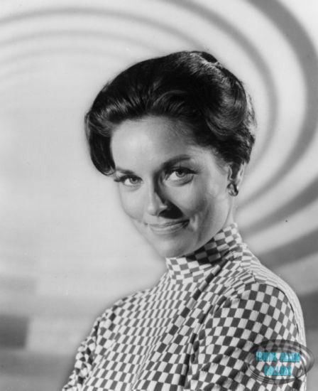 Lee Meriwether in front of the Time Tunnel