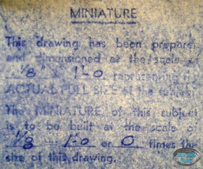 Blueprint scale details