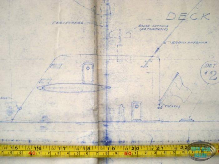 Movie Seaview Miniature Blueprint