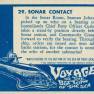 Donruss Voyage to the Bottom of the Sea Card Back #29
