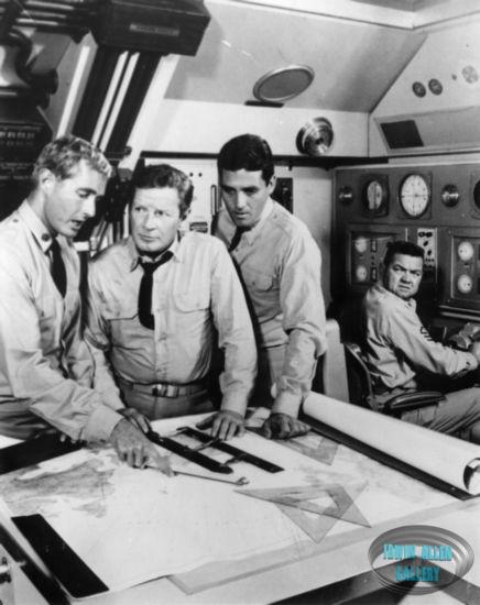 Robert Dowdell, Richard Basehart, David Hedison and Henry Kulky