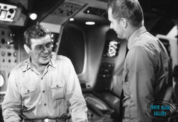 Richard Basehart and Robert Dowdell