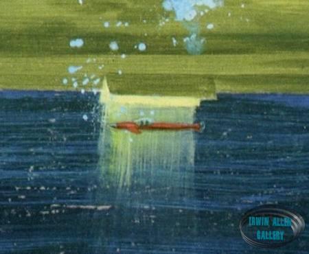 Mini-sub emerging from Seaview